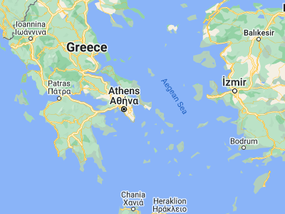 Map showing location of Marmárion (38.04839, 24.32039)