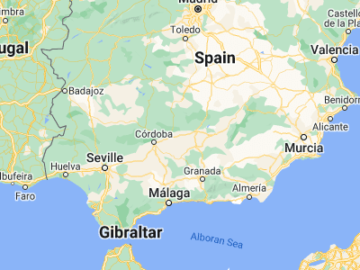 Map showing location of Marmolejo (38.04549, -4.17029)