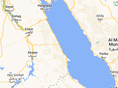 Map showing location of Marsa Alam (25.07573, 34.89181)
