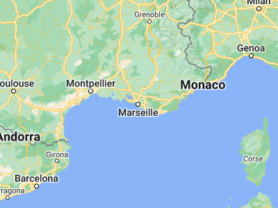 Map showing location of Marseille (43.29695, 5.38107)