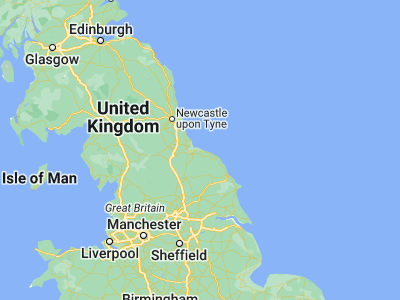 Map showing location of Marske-by-the-Sea (54.59147, -1.01959)