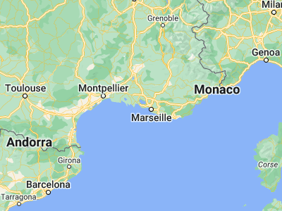 Map showing location of Martigues (43.40735, 5.05526)