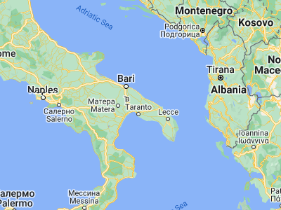 Map showing location of Martina Franca (40.70313, 17.3339)