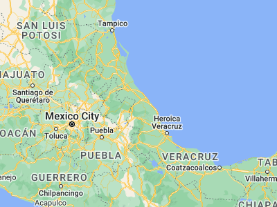 Map showing location of Martínez de La Torre (20.06667, -97.05)