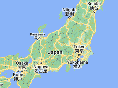 Map showing location of Maruko (36.31667, 138.26667)