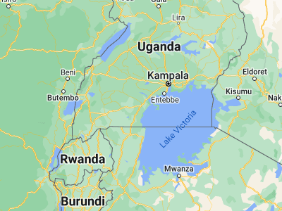Map showing location of Masaka (-0.33379, 31.73409)