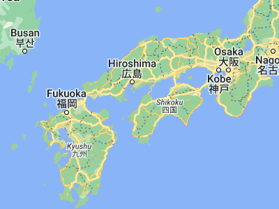 Map showing location of Masaki-chō (33.78757, 132.71124)