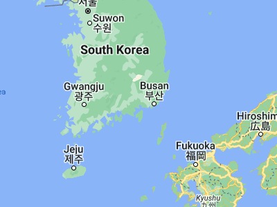 Map showing location of Masan (35.20806, 128.5725)