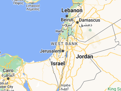 Map showing location of Masḩah (32.10828, 35.05096)