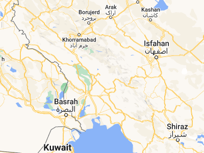 Map showing location of Masjed Soleymān (31.9364, 49.3039)