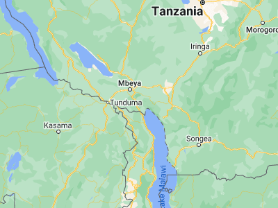 Map showing location of Masoko (-9.33333, 33.75)