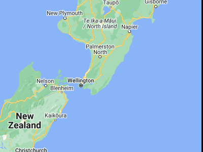 Map showing location of Masterton (-40.95972, 175.6575)