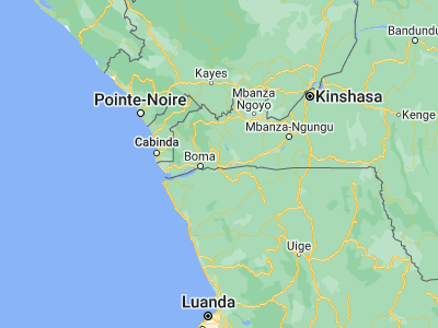 Map showing location of Matadi (-5.79949, 13.44068)