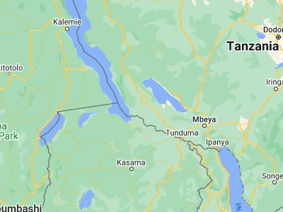 Map showing location of Matai (-8.3, 31.51667)