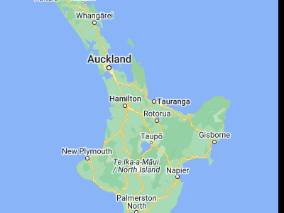 Map showing location of Matamata (-37.8106, 175.76237)