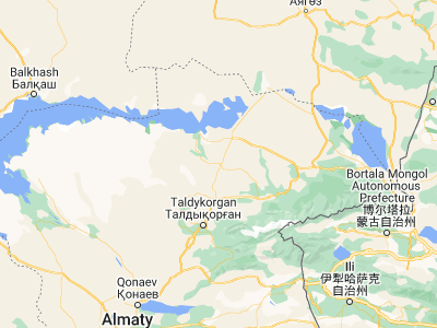 Map showing location of Matay (45.895, 78.71806)