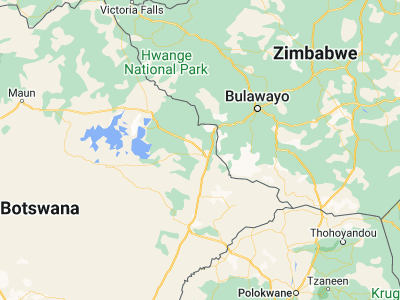 Map showing location of Mathambgwane (-20.99075, 27.33158)