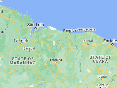 Map showing location of Matias Olímpio (-3.71583, -42.55556)