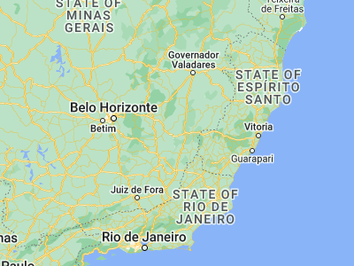 Map showing location of Matipó (-20.28389, -42.34111)