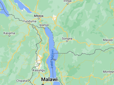 Map showing location of Matiri (-10.75, 34.9)
