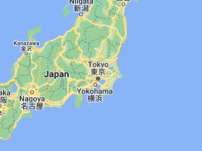 Map showing location of Matsudo (35.78333, 139.9)