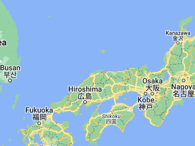 Map showing location of Matsue (35.47222, 133.05056)