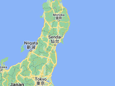 Map showing location of Matsushima (38.37357, 141.06105)