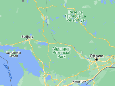 Map showing location of Mattawa (46.31681, -78.69957)