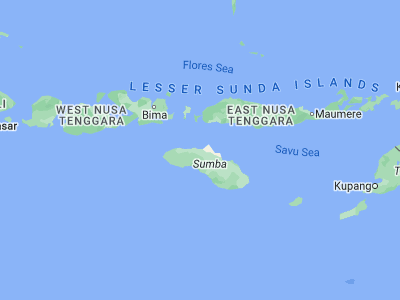 Map showing location of Matumadua (-9.38948, 119.75371)