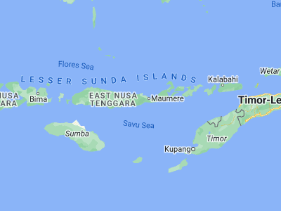 Map showing location of Maubasa (-8.8263, 121.9328)