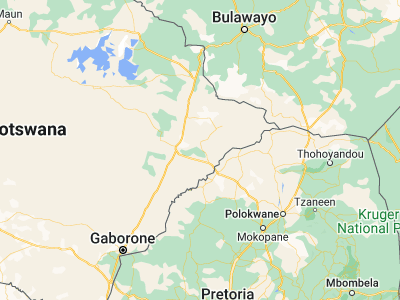 Map showing location of Maunatlala (-22.59701, 27.63006)