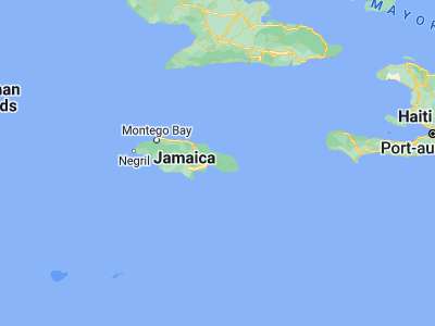 Map showing location of Mavis Bank (18.03333, -76.66667)
