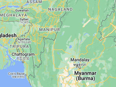 Map showing location of Mawlaik (23.63333, 94.41667)