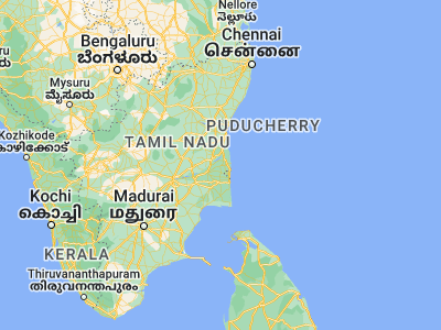 Map showing location of Mayiladuthurai (11.10354, 79.655)