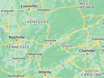 Map showing location of Maynardville (36.25064, -83.79741)