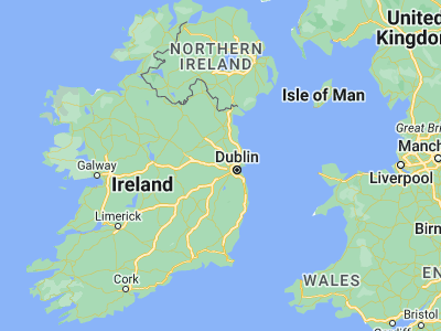 Map showing location of Maynooth (53.385, -6.59361)