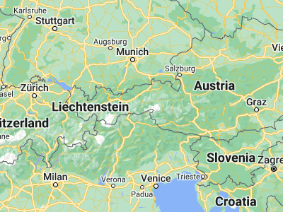 Map showing location of Mayrhofen (47.16667, 11.86667)