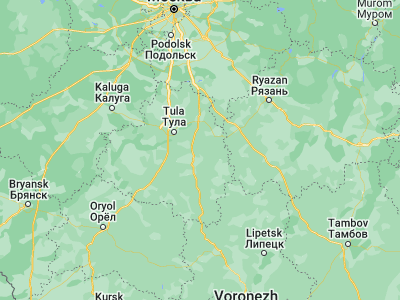 Map showing location of Mayskiy (53.96216, 38.21165)