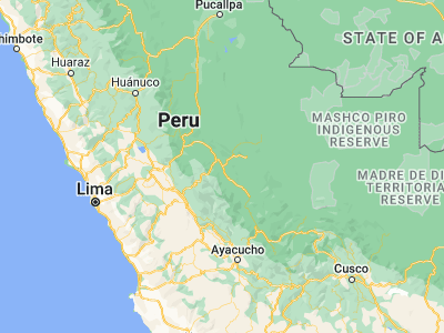 Map showing location of Mazamari (-11.32583, -74.53083)