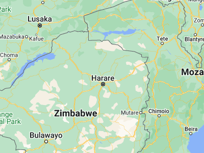 Map showing location of Mazoe (-17.50404, 30.97388)