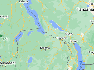 Map showing location of Mbala (-8.84024, 31.36587)