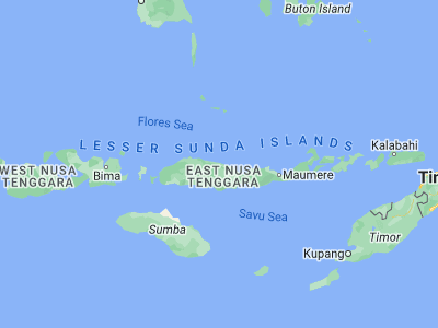 Map showing location of Mbarungkeli (-8.4052, 120.9965)