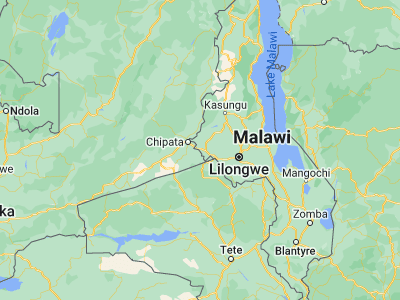 Map showing location of Mchinji (-13.79841, 32.88019)