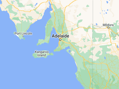 Map showing location of McLaren Vale (-35.21895, 138.54326)