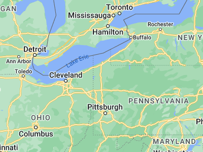Map showing location of Meadville (41.64144, -80.15145)