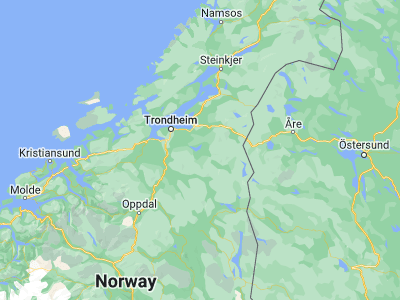 Map showing location of Mebonden (63.22907, 11.03128)