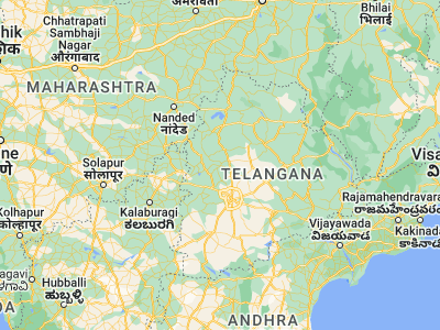 Map showing location of Medak (18.03333, 78.26667)