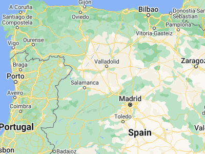 Map showing location of Medina del Campo (41.31239, -4.91413)