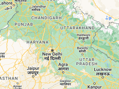 Map showing location of Meerut (28.97155, 77.71934)