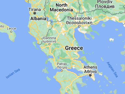 Map showing location of Megála Kalývia (39.5, 21.7875)